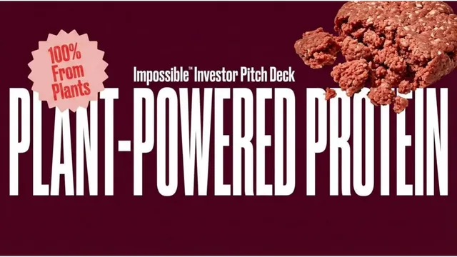 Impossible Foods pitch deck cover