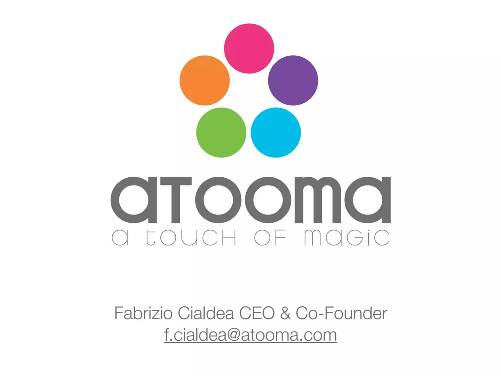 Atooma pitch deck slide