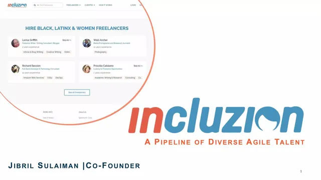 Incluzion pitch deck cover