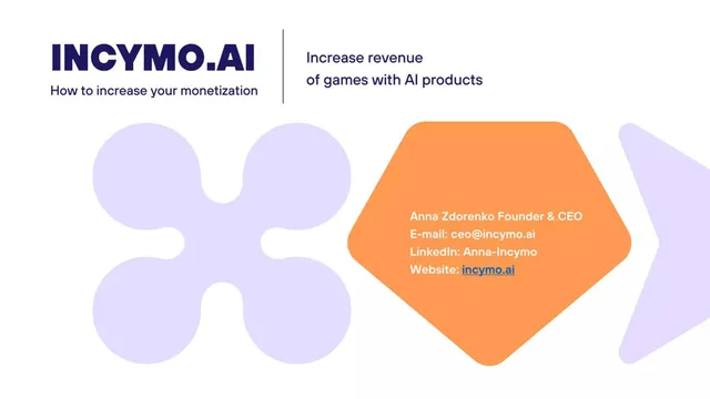 Incymo AI pitch deck cover