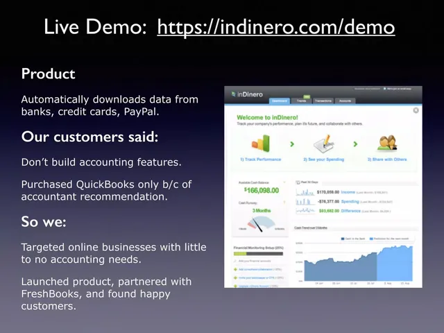 Product / solution slide 5 from inDinero