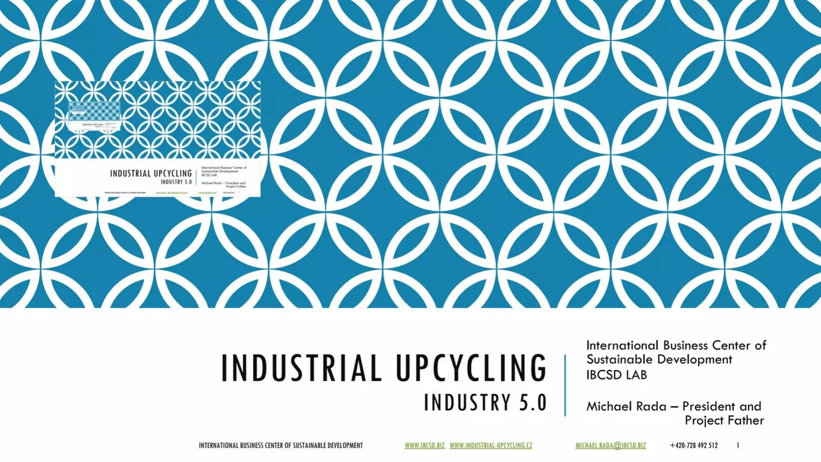Industrial Upcycling pitch deck slide