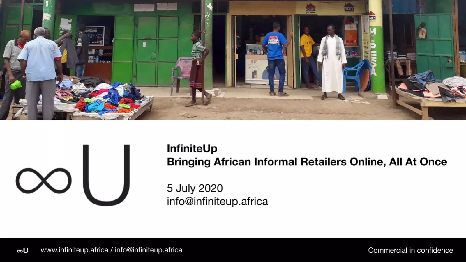 InfiniteUp pitch deck slide