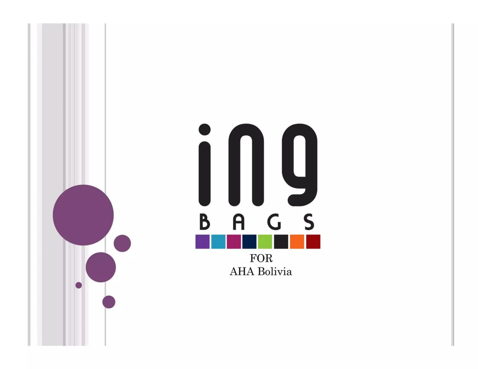 Ing bags pitch deck slide