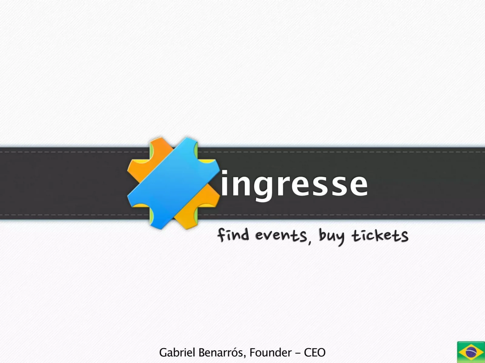 Ingresse pitch deck slide