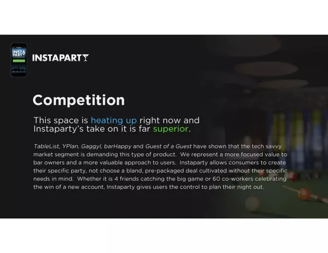 Competitors slide 6 from Instaparty