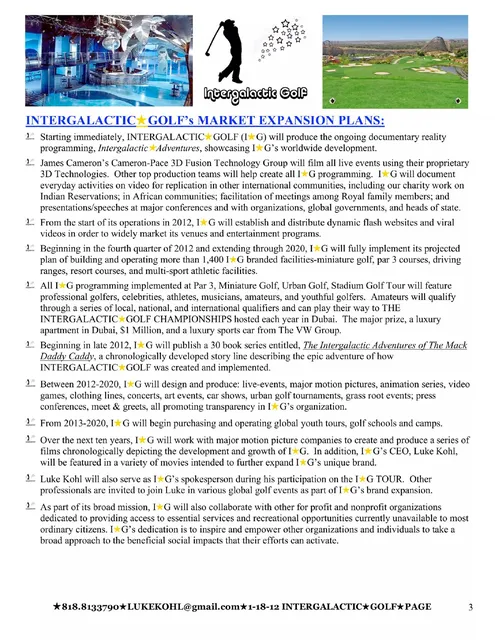 Roadmap slide 4 from Intergalactic Enterprises, Inc.