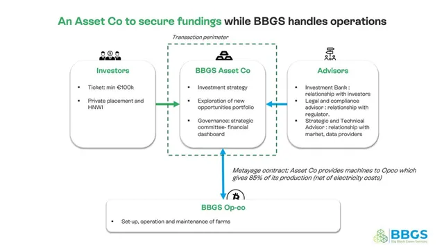 Business model / revenue streams slide 4 from BBGS (Big Block Green Services)