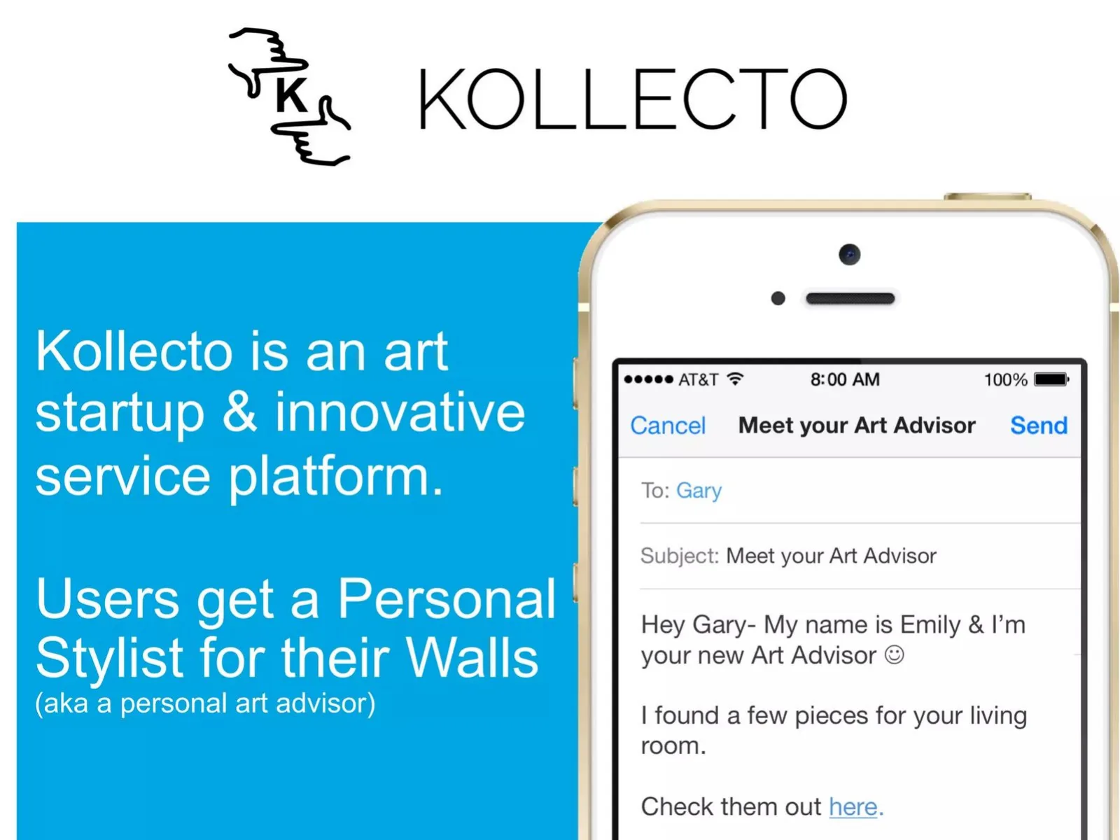 Kollecto pitch deck slide