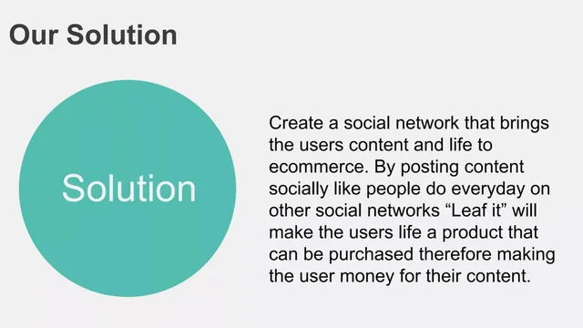 Product / solution slide 4 from Leaf it, Inc.