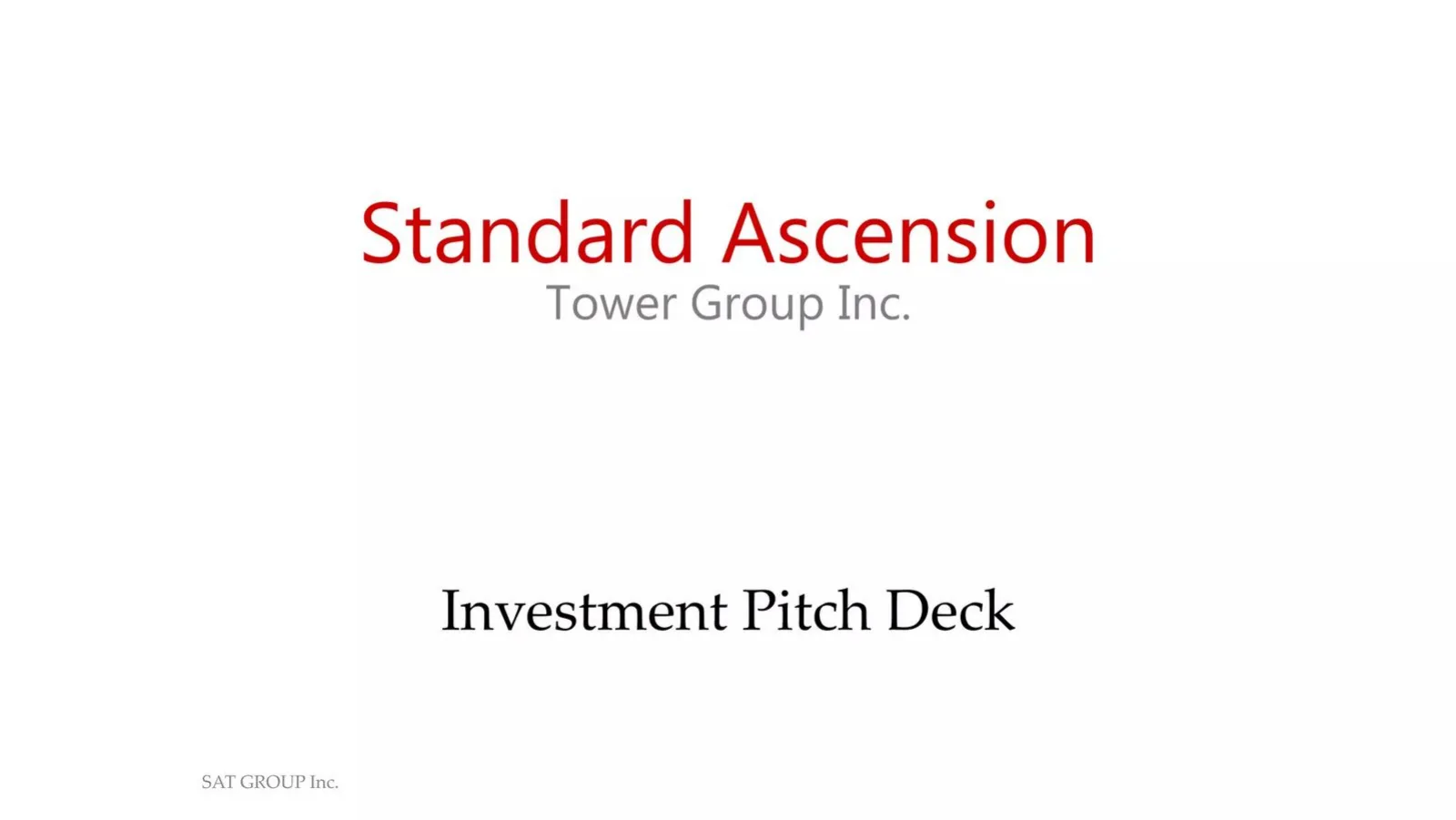 Standard Ascension pitch deck slide