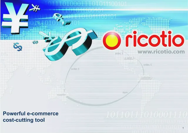 Ricotio pitch deck cover