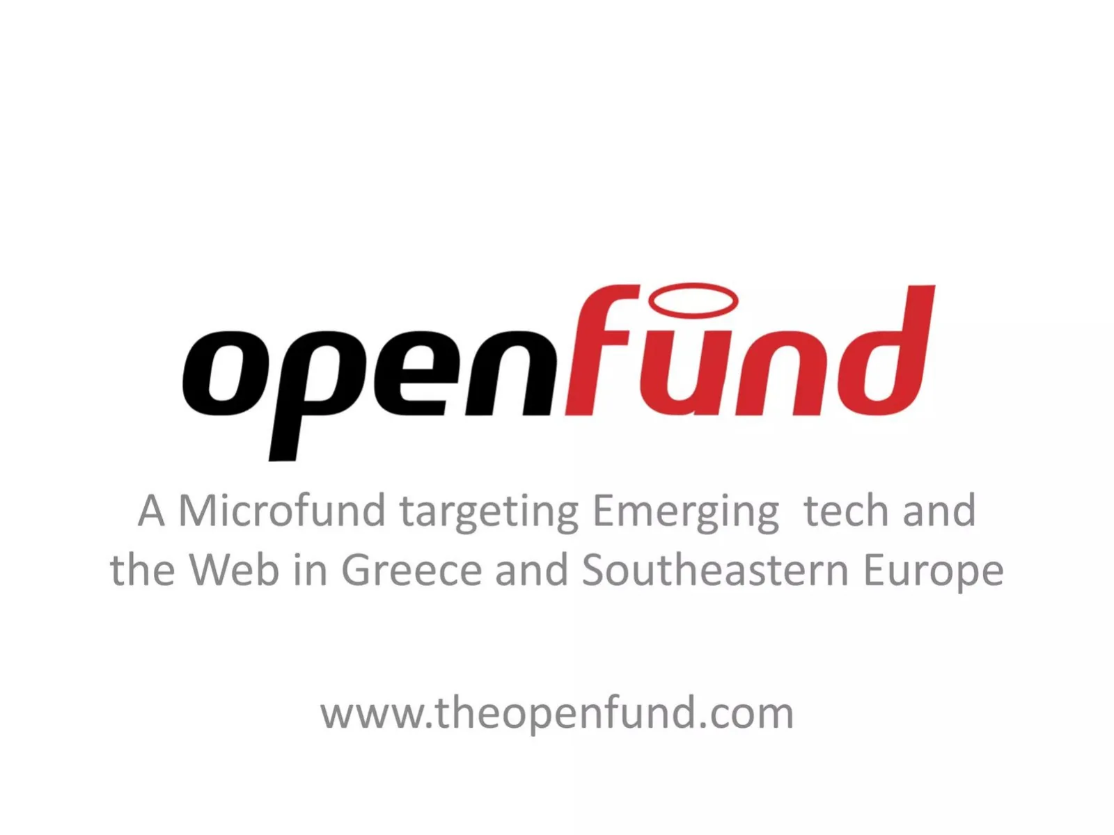 OpenFund pitch deck slide