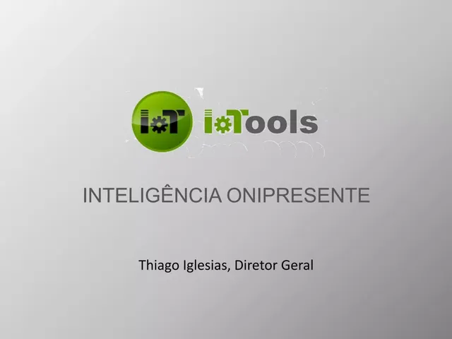 IoTools pitch deck cover