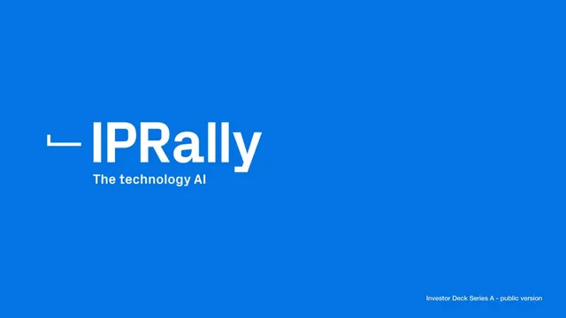 IPRally pitch deck cover