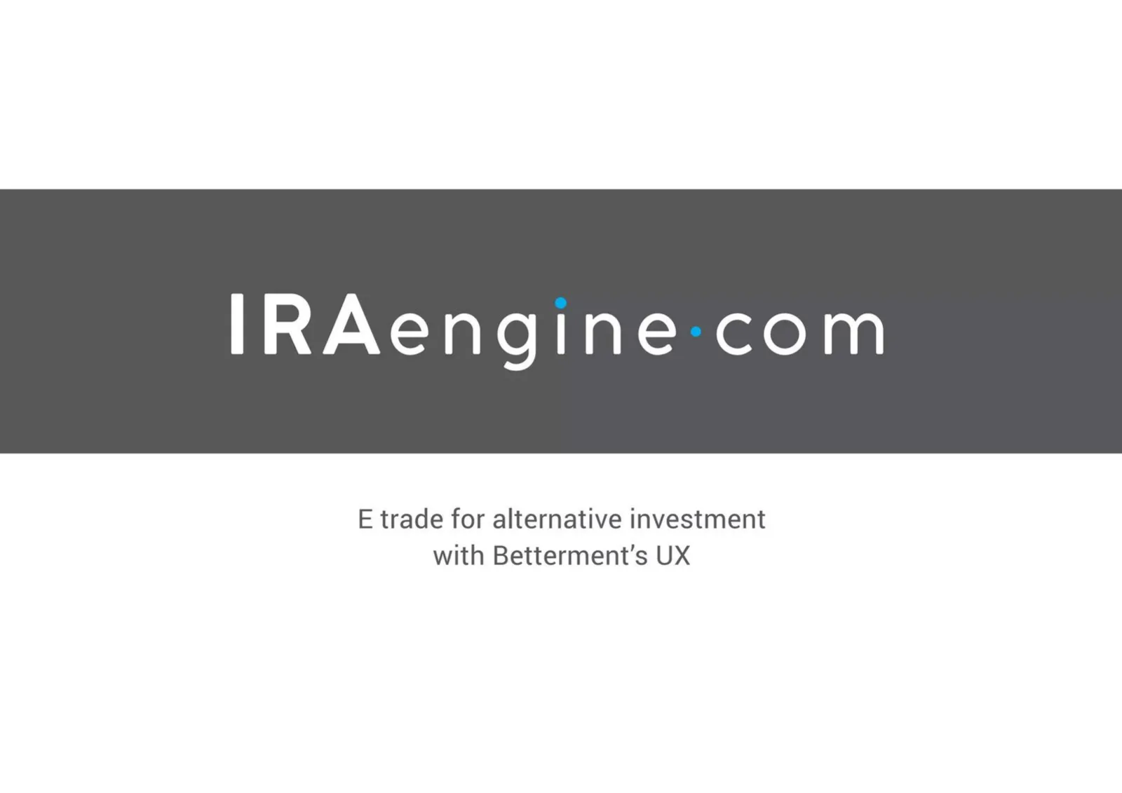 IRAengine pitch deck slide