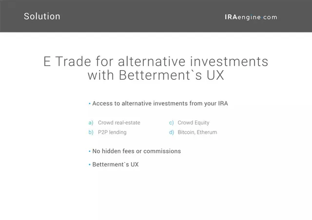 Product / solution slide 3 from IRAengine