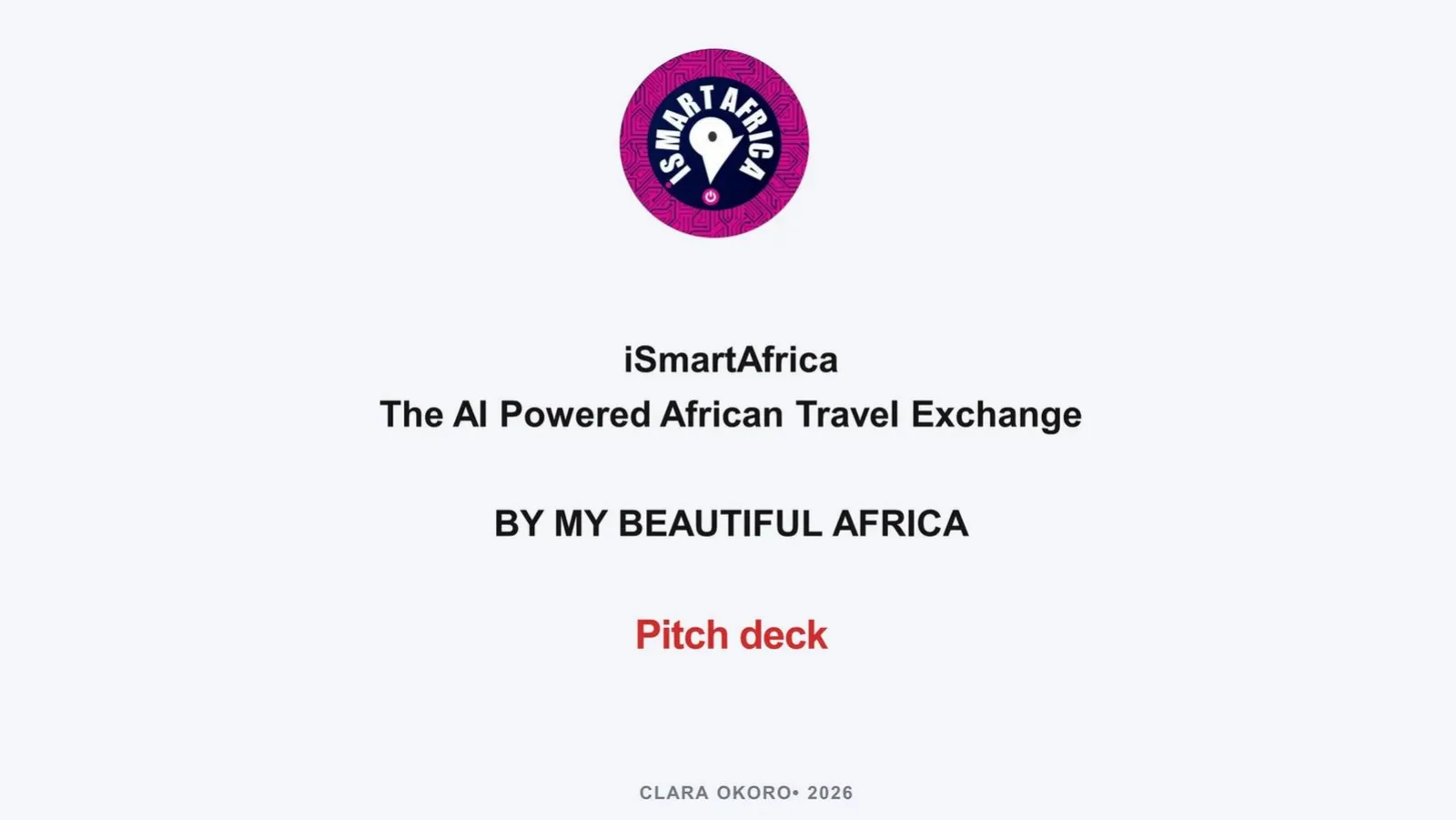 iSmartAfrica (by My Beautiful Africa) pitch deck slide