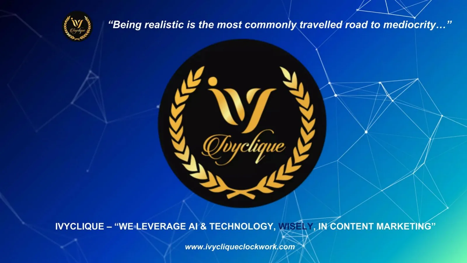 Ivyclique pitch deck slide