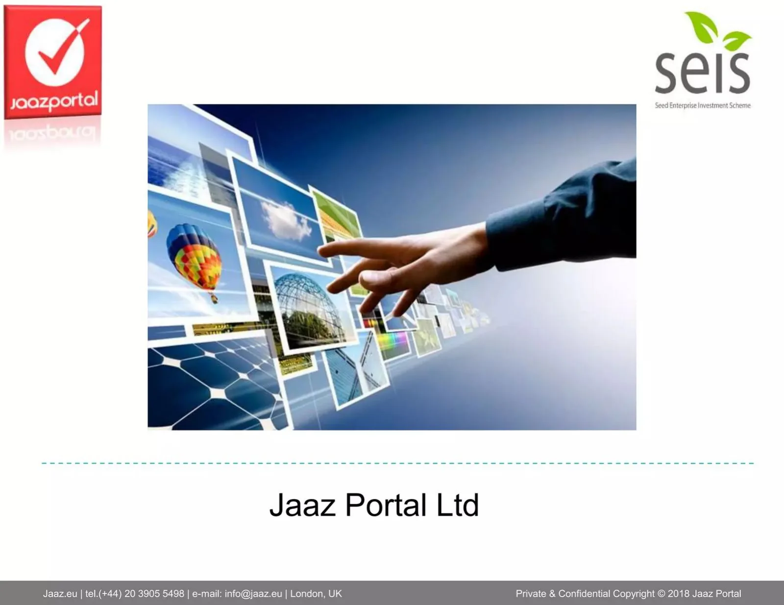 Jaaz Portal Ltd pitch deck slide