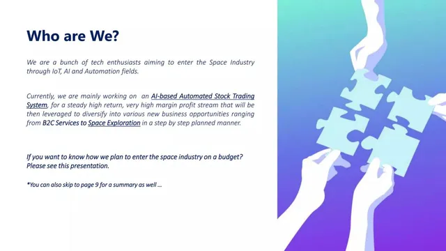 Company overview slide 2 from Jet Spark