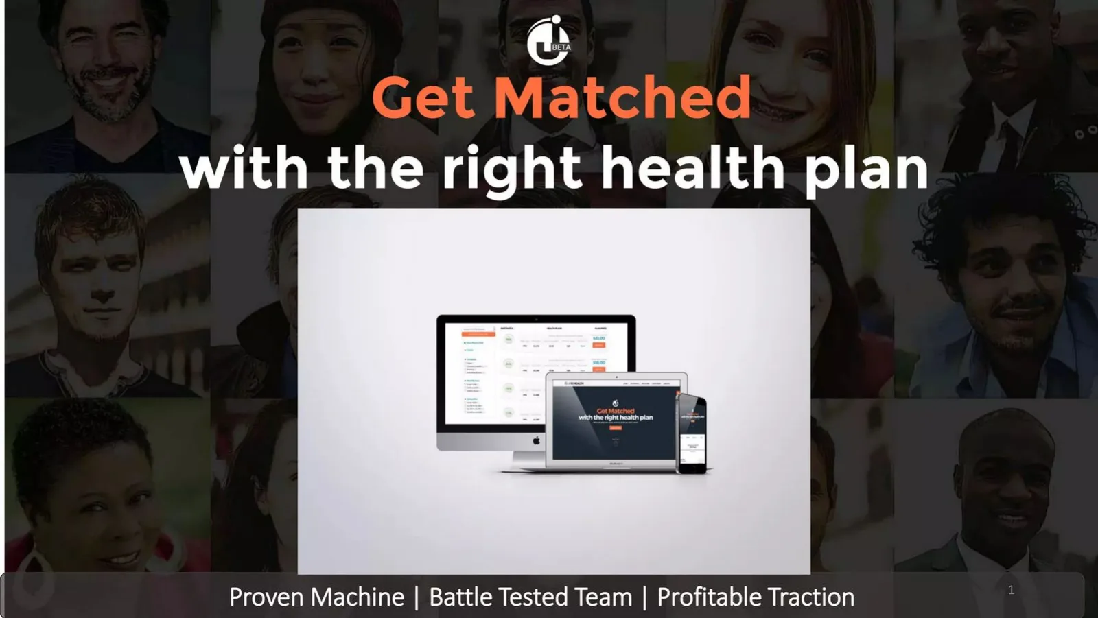 JibeHealth.com pitch deck slide