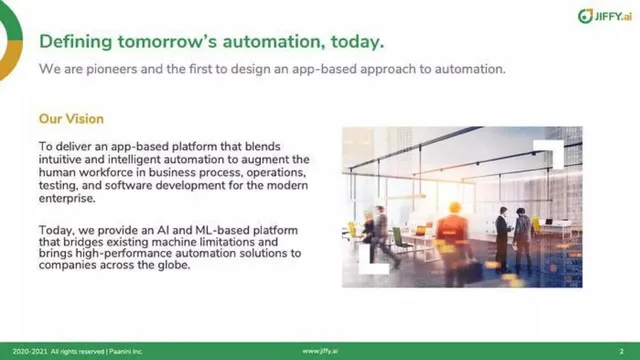 Vision slide 3 from Jiffy.ai