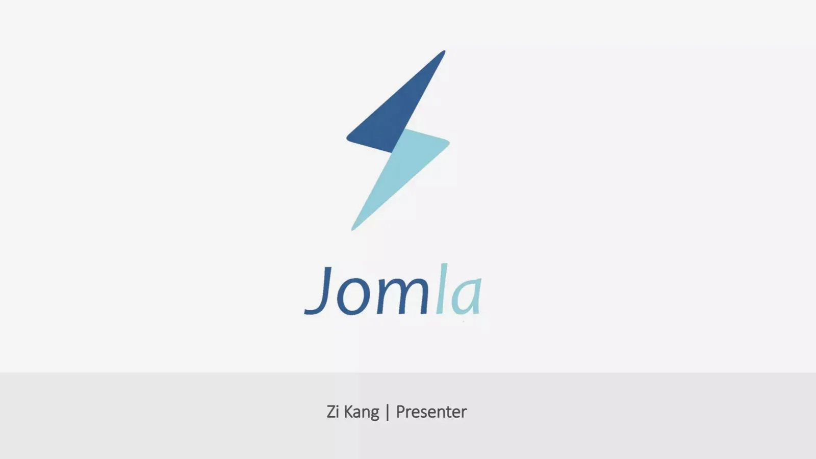 Jomla pitch deck slide