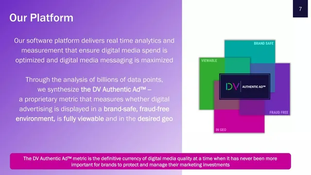Product / solution slide 8 from DoubleVerify