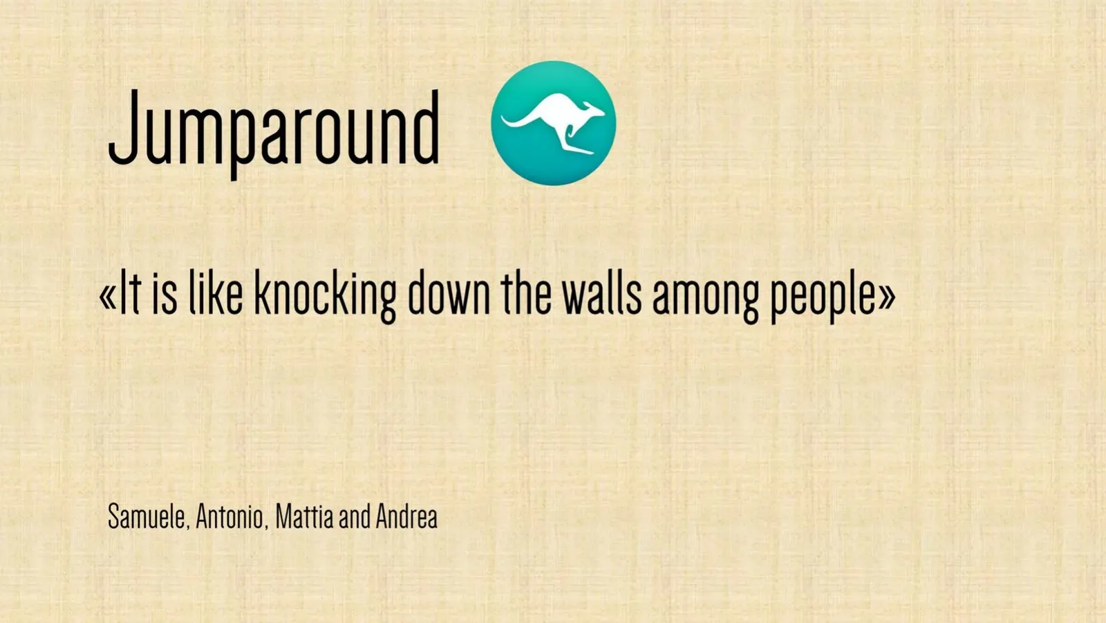 Jumparound pitch deck slide