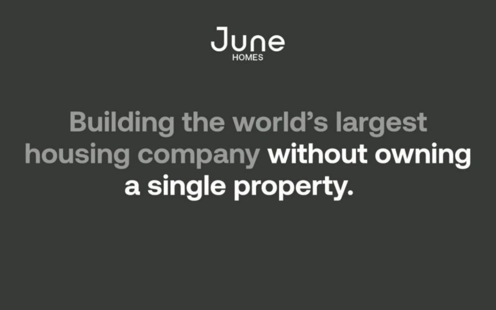 June Homes pitch deck slide