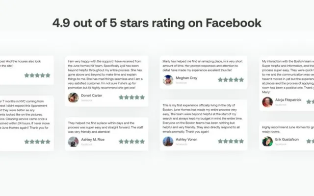 Reviews / testimonials / feedback slide 11 from June Homes
