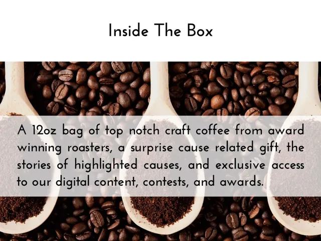 Product / solution slide 5 from Just Cause Coffee