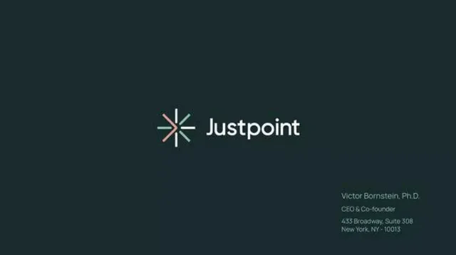 Justpoint pitch deck cover