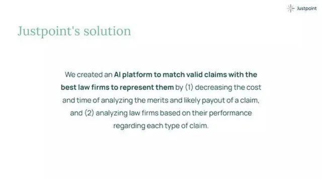 Product / solution slide 5 from Justpoint