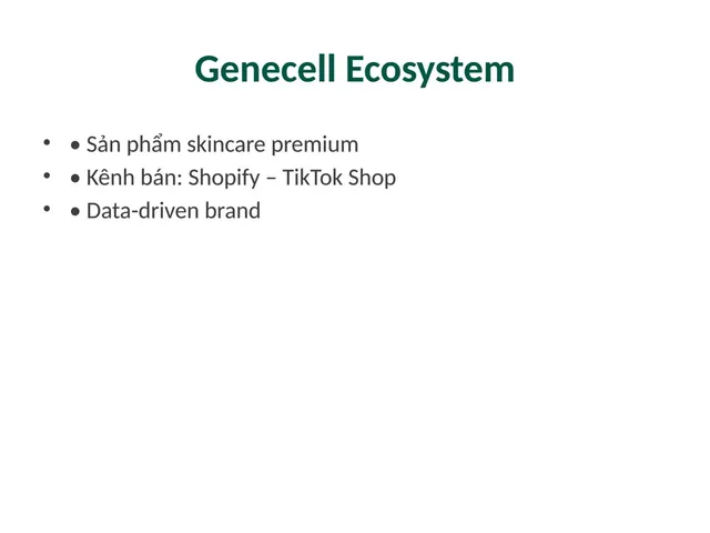 Product / solution slide 5 from Genecell