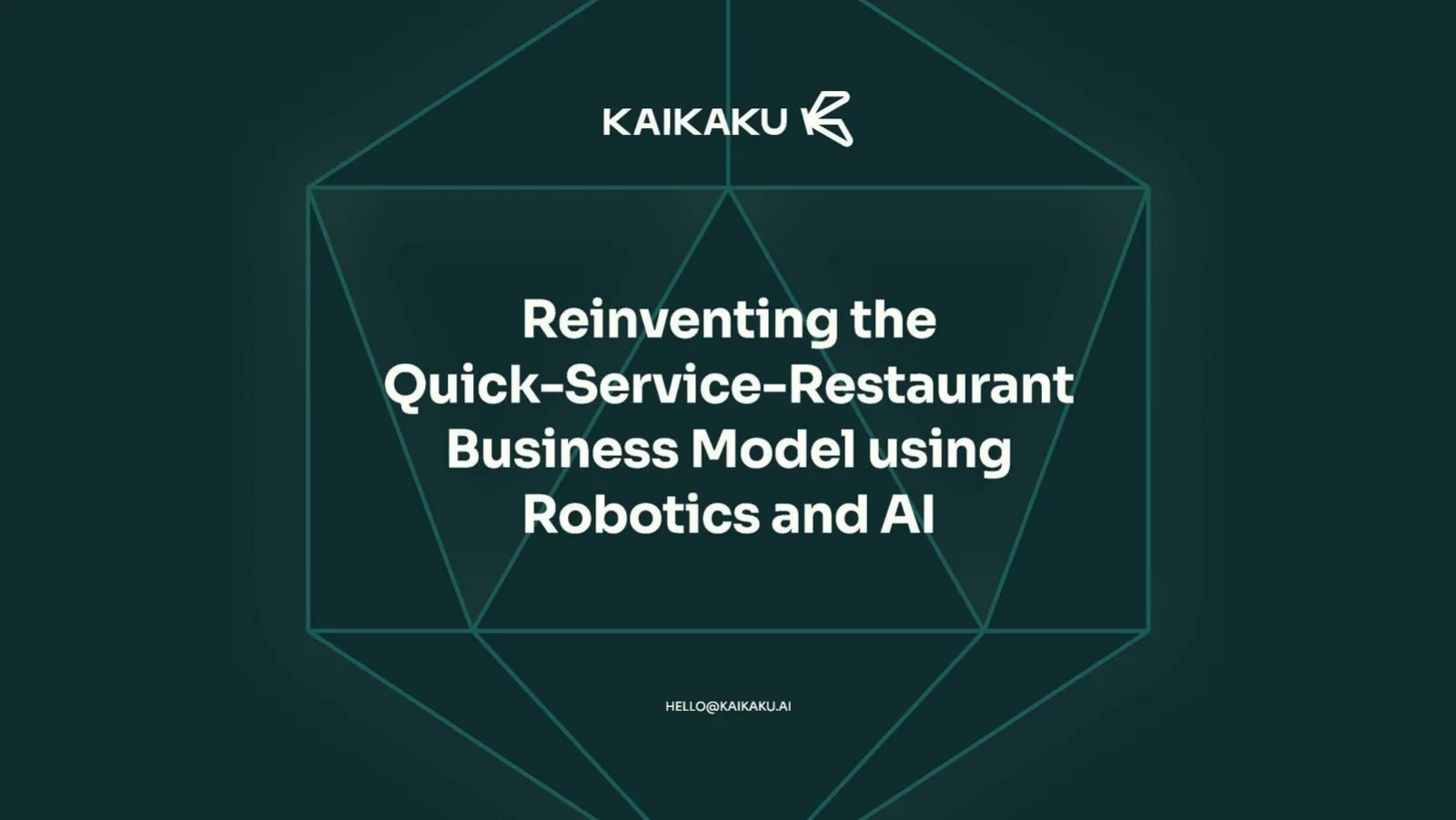 Kaikaku pitch deck slide