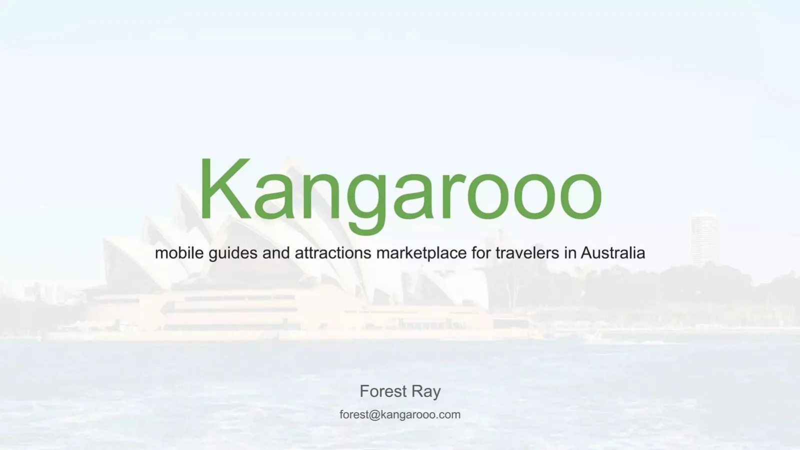 Kangarooo pitch deck slide