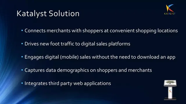 Product / solution slide 4 from Katalyst of America CORP (MoneyTrees)
