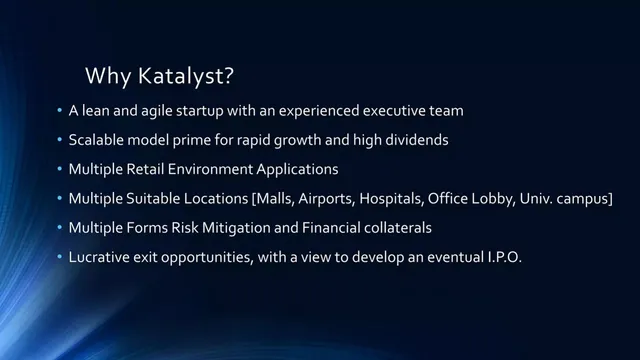 Company overview slide 11 from Katalyst of America CORP (MoneyTrees)