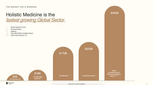 Market sizing / opportunity slide 5 from Kensho Health