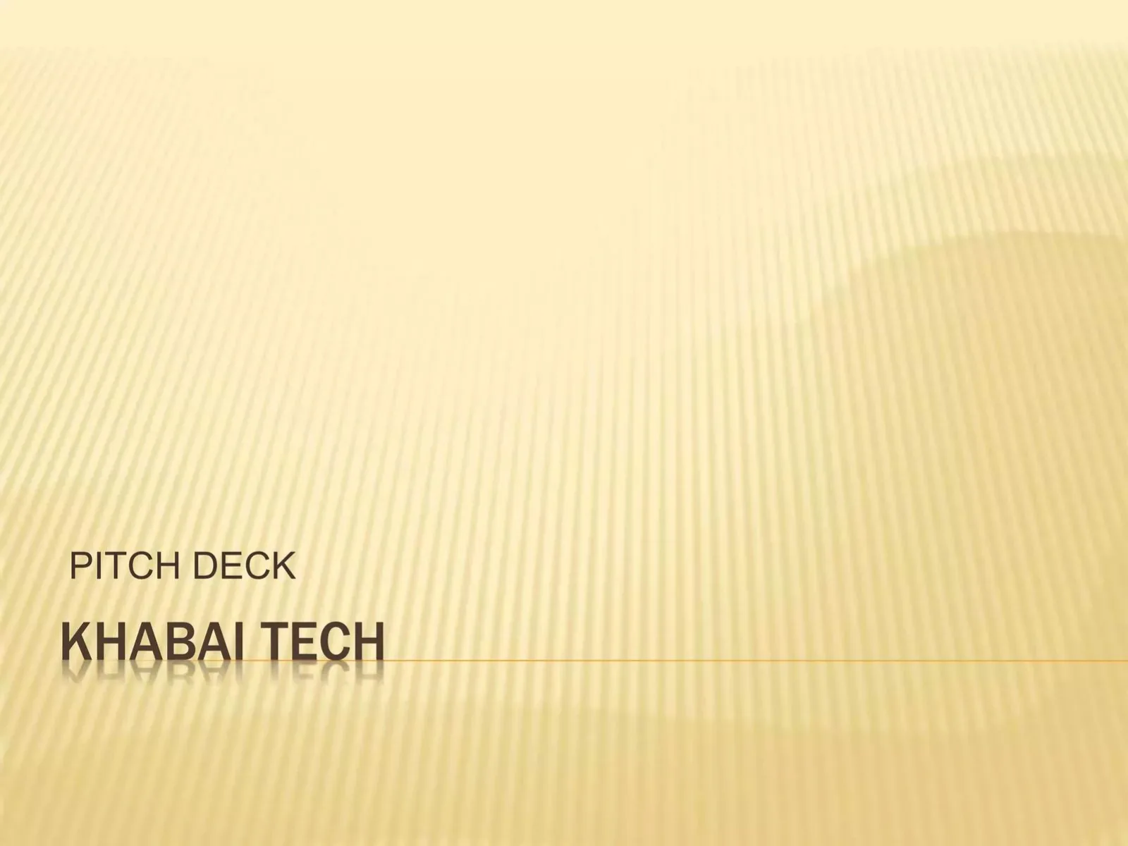 Khabai Tech pitch deck slide