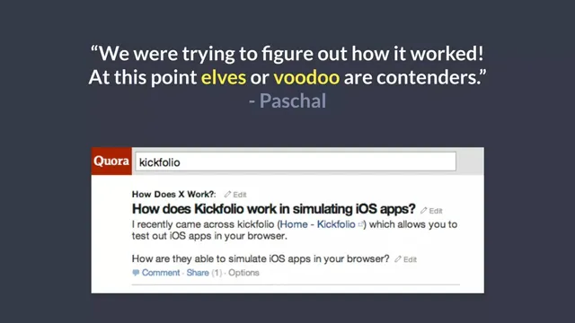 Technology slide 12 from Kickfolio (App.io)