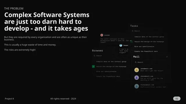 Problem slide 3 from Kiln Generative AI