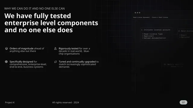 Competitors slide 8 from Kiln Generative AI