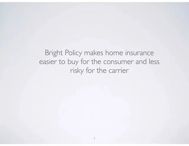 Kin (formerly Bright Policy) pitch deck cover