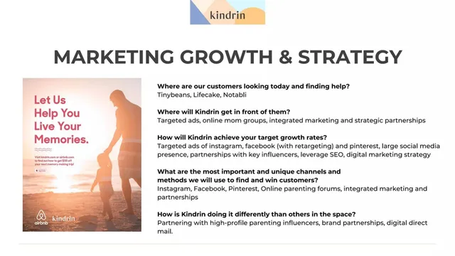 Go-to-market strategy slide 7 from Kindrin