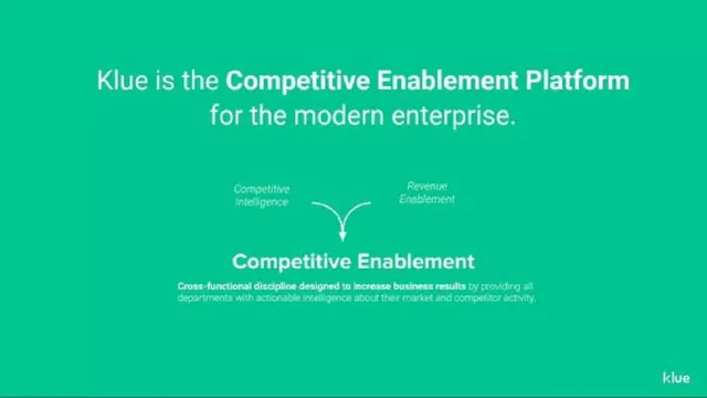 Product / solution slide 3 from Klue