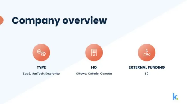 Company overview slide 5 from Knak