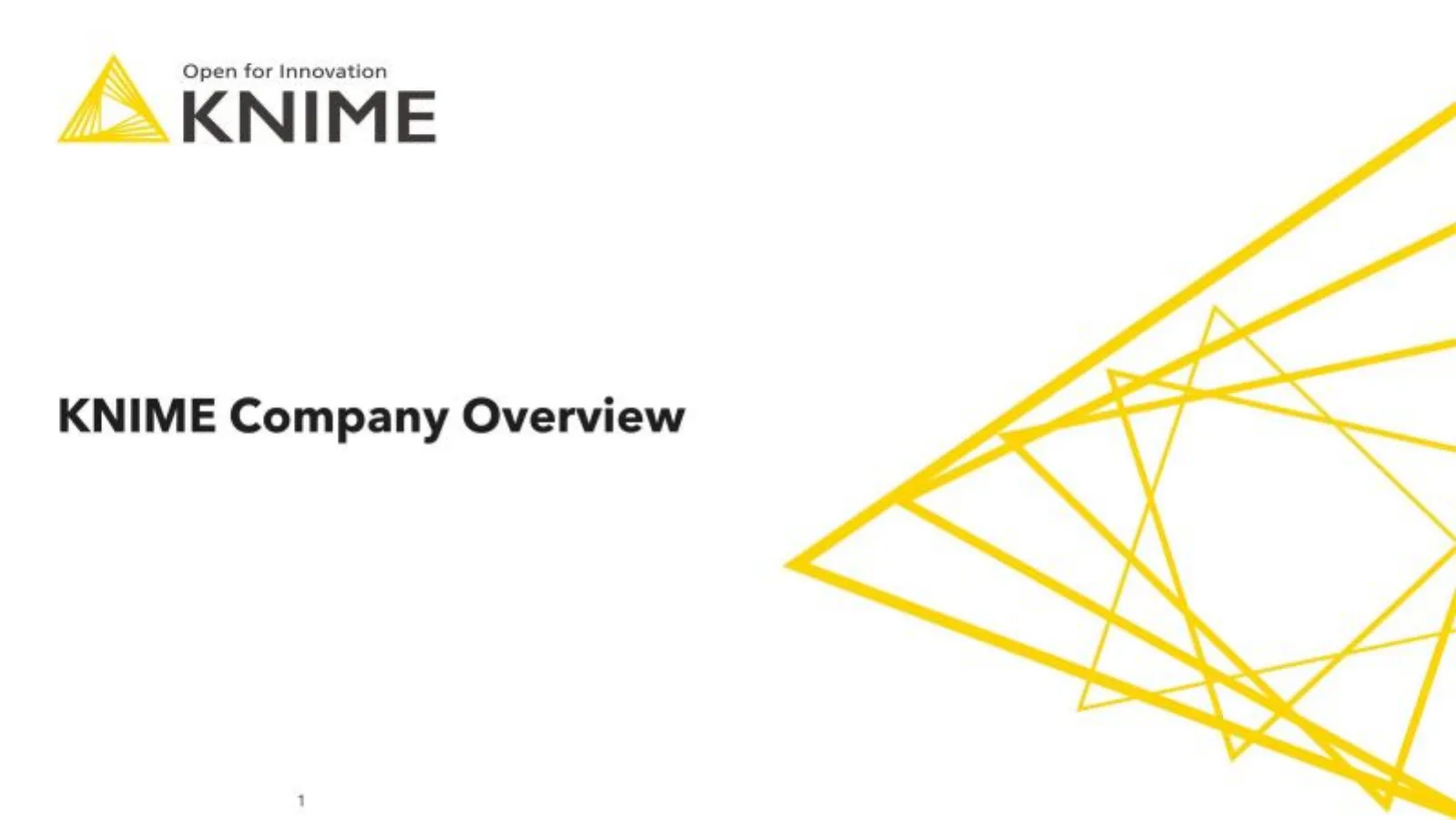 Knime pitch deck slide